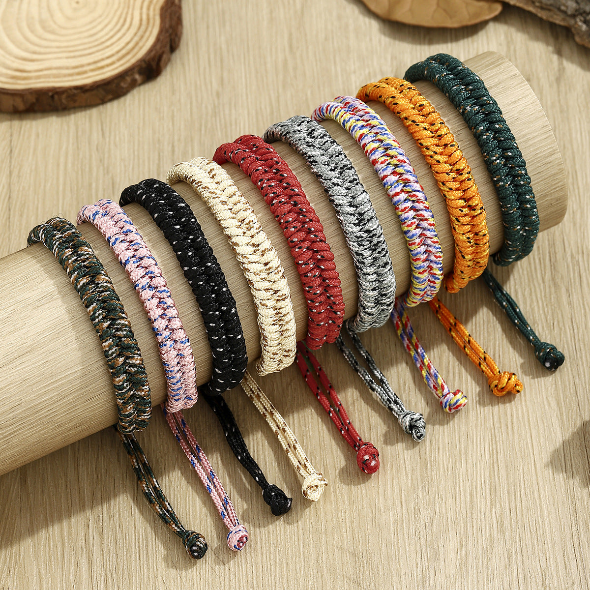 Waves Bohemian Braid Nepal Bracelets For Unisex, Featuring Durable Rope Material In Vibrant Colour