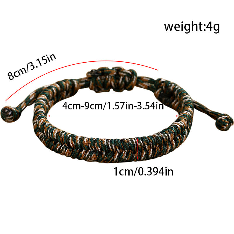 Waves Bohemian Braid Nepal Bracelets For Unisex, Featuring Durable Rope Material In Vibrant Colour