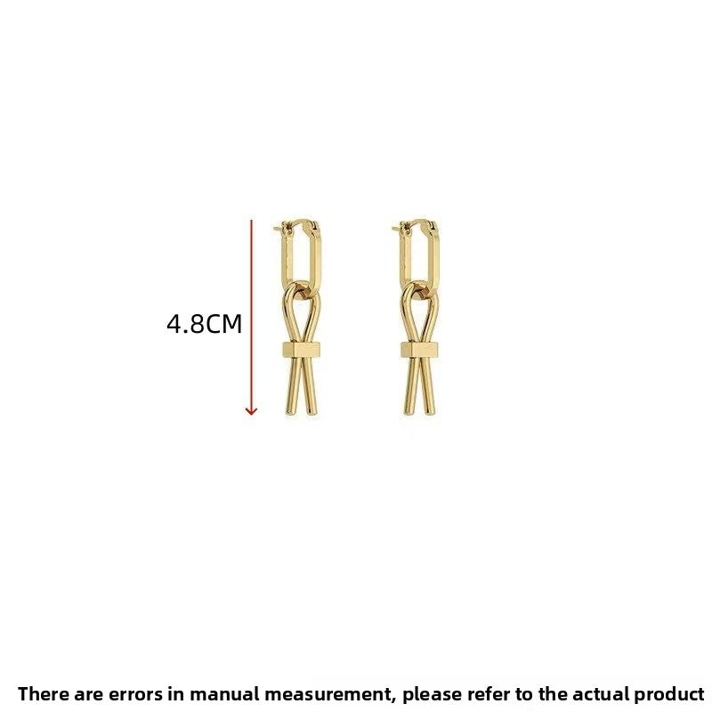 Geometric Earrings For Women Featuring Copper Alloy With 925 Sterling Silver Ear Pins, 1 Pair In Silver