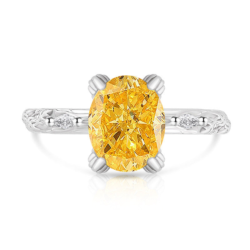 Faceted Grain Copper Ring For Women With Real Gold Plated Finish In Multicolor