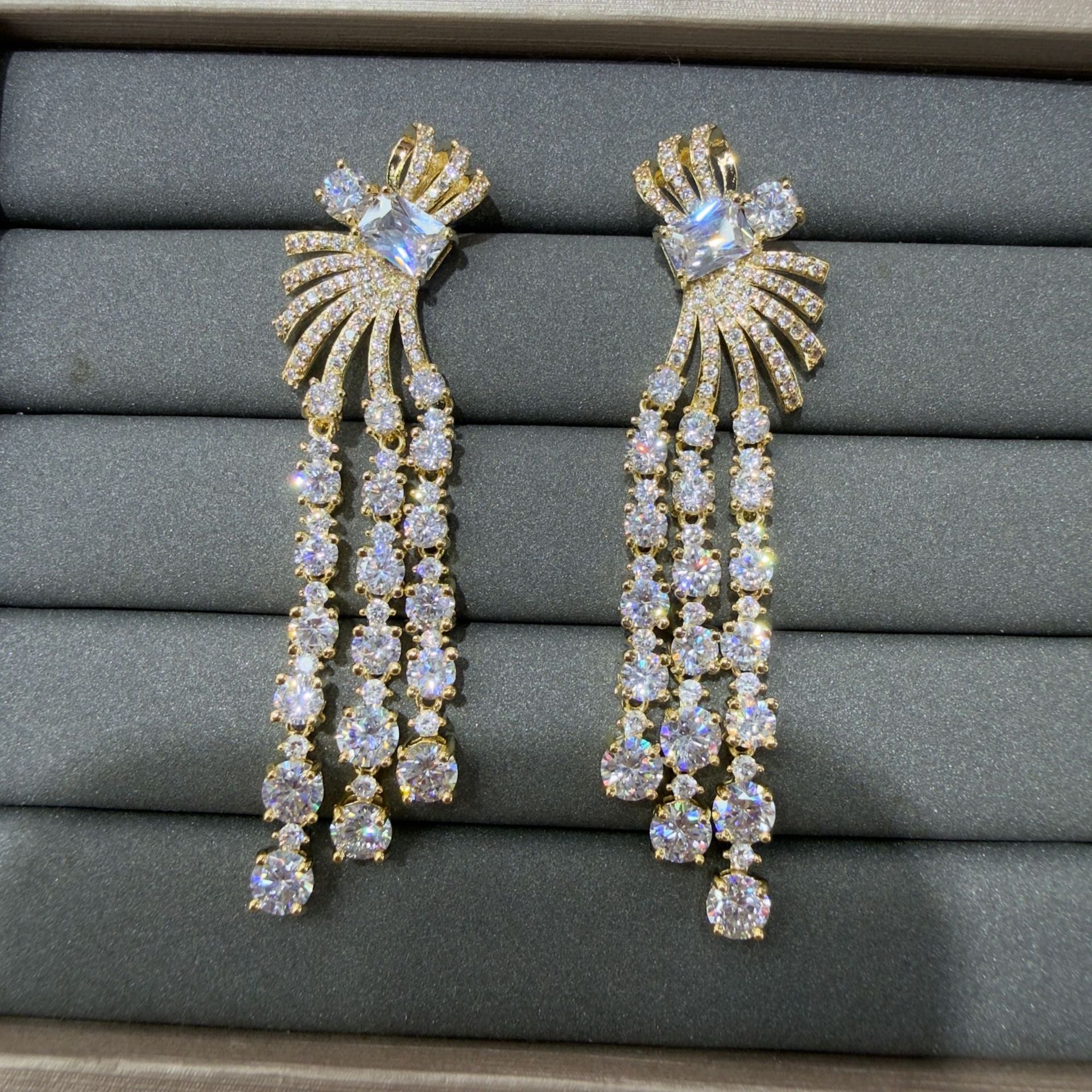 Bow Tie Tassel Earrings For Women In Silver Featuring 925 Sterling Silver Ear Pins And Copper Material