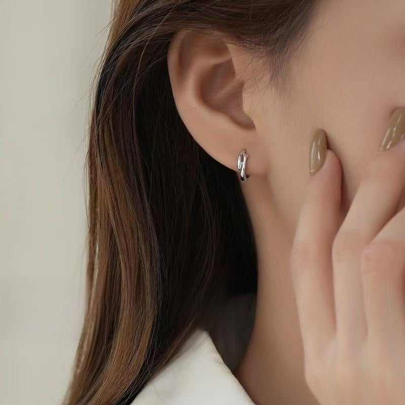 Dolphin Sleeper Earrings For Women In Electroplated Copper Featuring Sweet Style