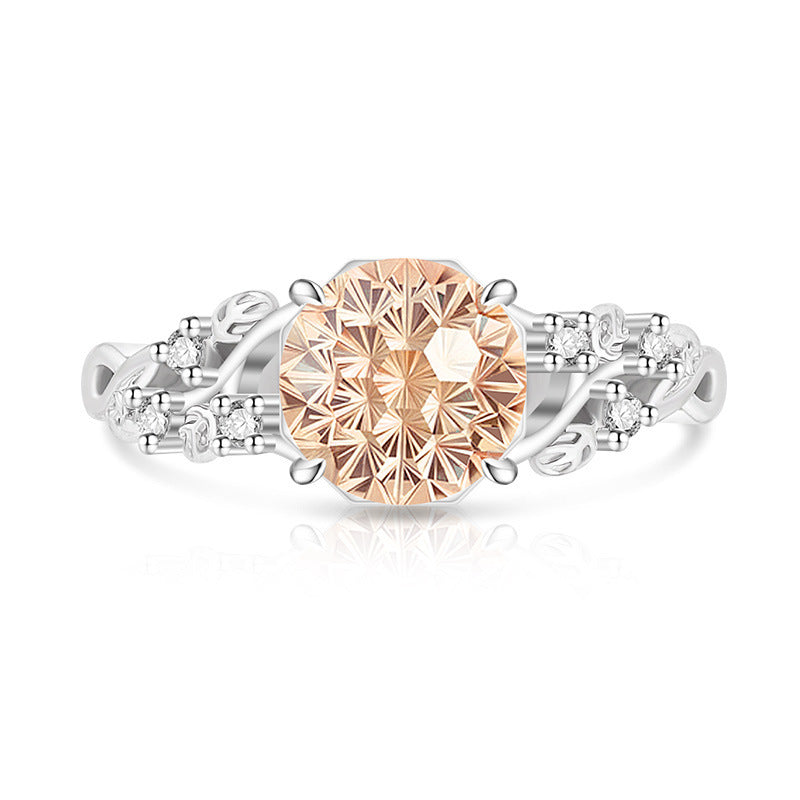 Fireworks Copper Ring For Women In Red, Perfect For Spring Season