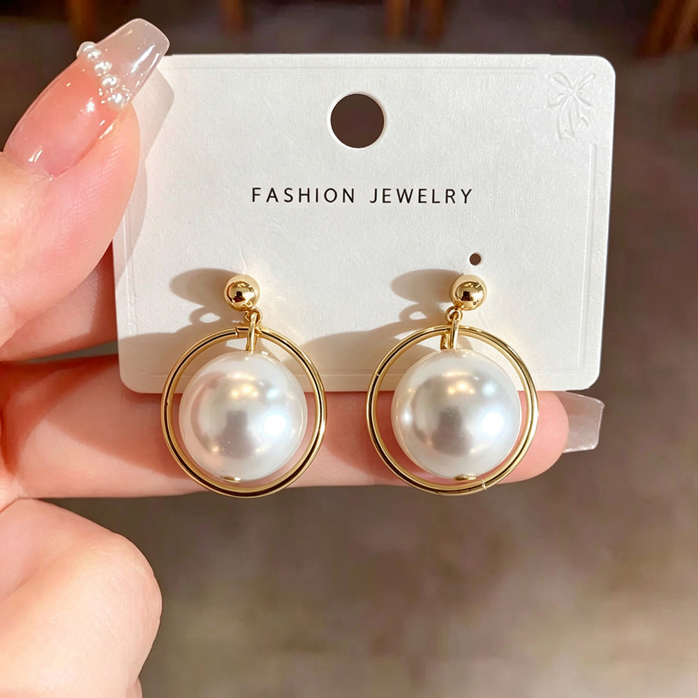 Heart Shape Earrings For Women In Gold Featuring Electroplated Finish And Copper Ear Pins