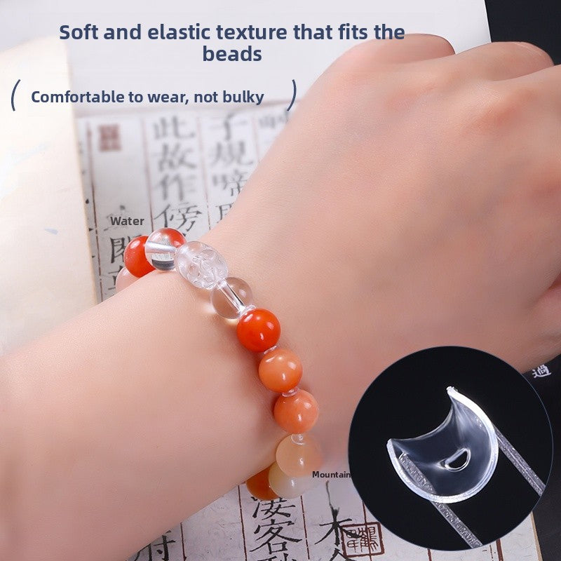 Geometric Silica Gel Spacer Bars With Hole Size 1~1.9mm In Transparent For Jewelry Accessories, Commute Style