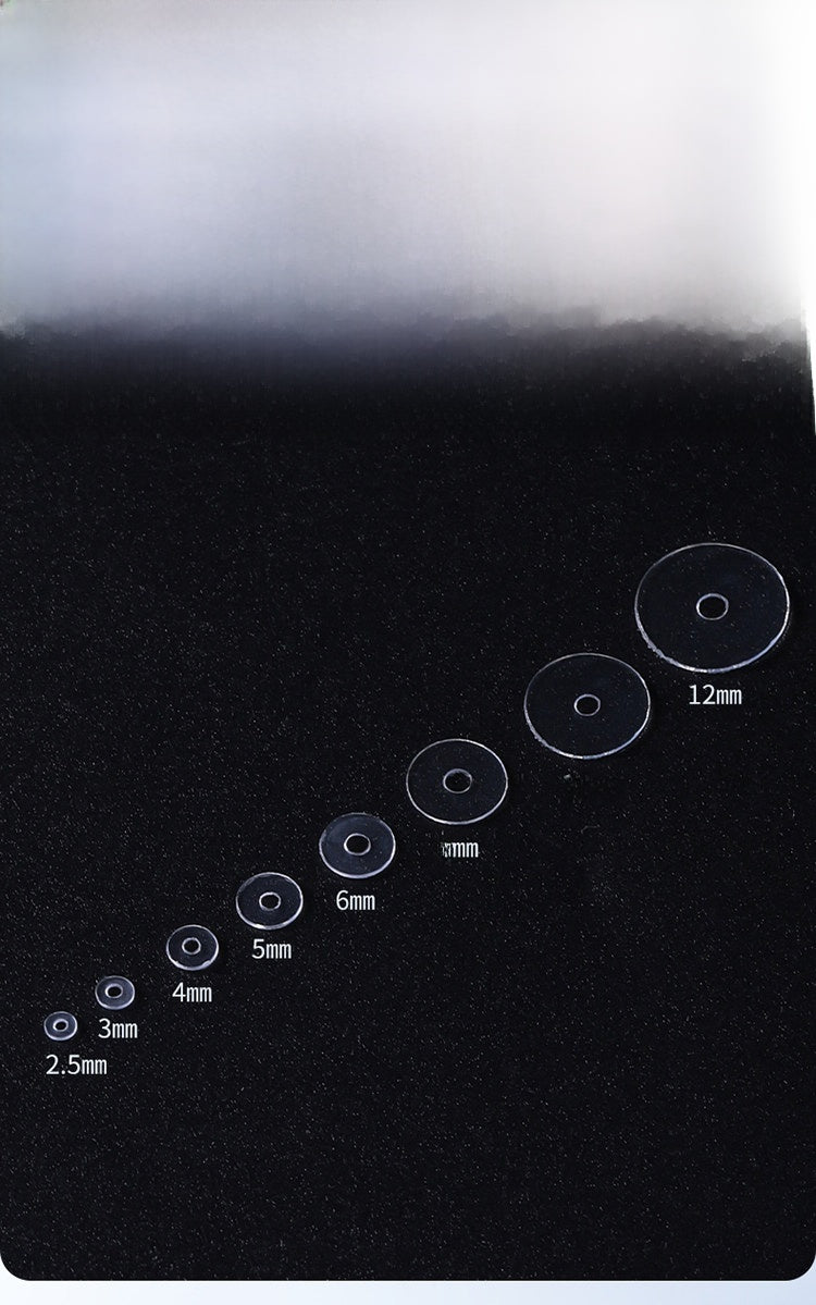 Geometric Silica Gel Spacer Bars With Hole Size 1~1.9mm In Transparent For Jewelry Accessories, Commute Style