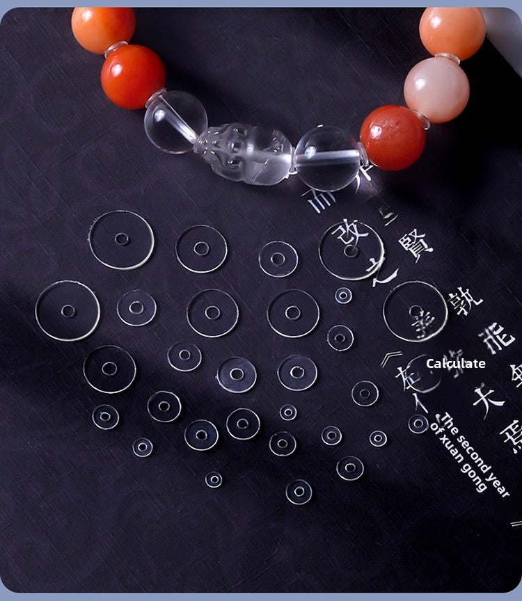 Geometric Silica Gel Spacer Bars With Hole Size 1~1.9mm In Transparent For Jewelry Accessories, Commute Style
