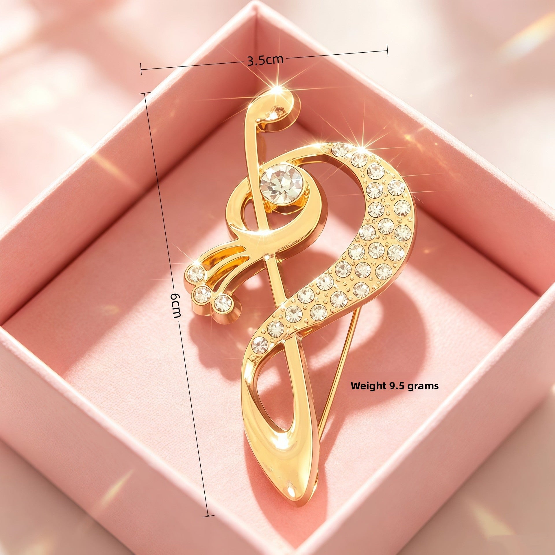 Gold Alloy Pin With Electroplated Finish, Stylish And Durable Accessory