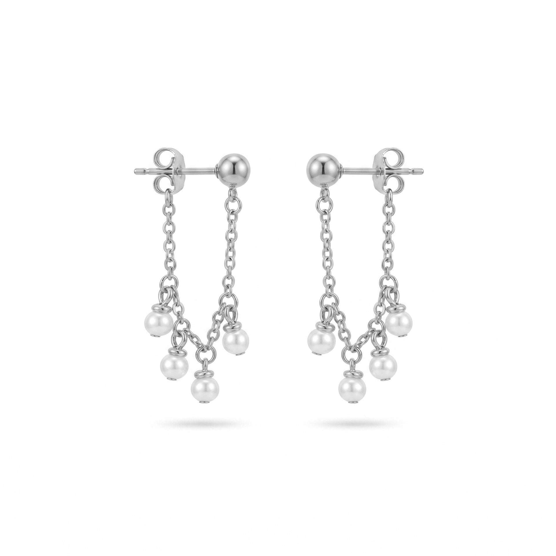 Gold Leaves Earrings For Women Featuring 304 Stainless Steel Ear Pins