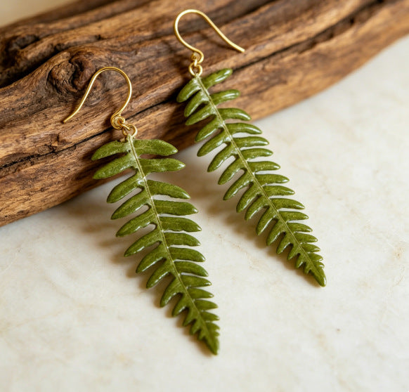 Bohemian Leaves Tassel Earrings For Women In Alloy With Zinc Alloy Ear Pins