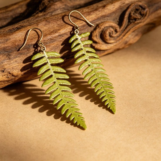 Bohemian Leaves Tassel Earrings For Women In Alloy With Zinc Alloy Ear Pins
