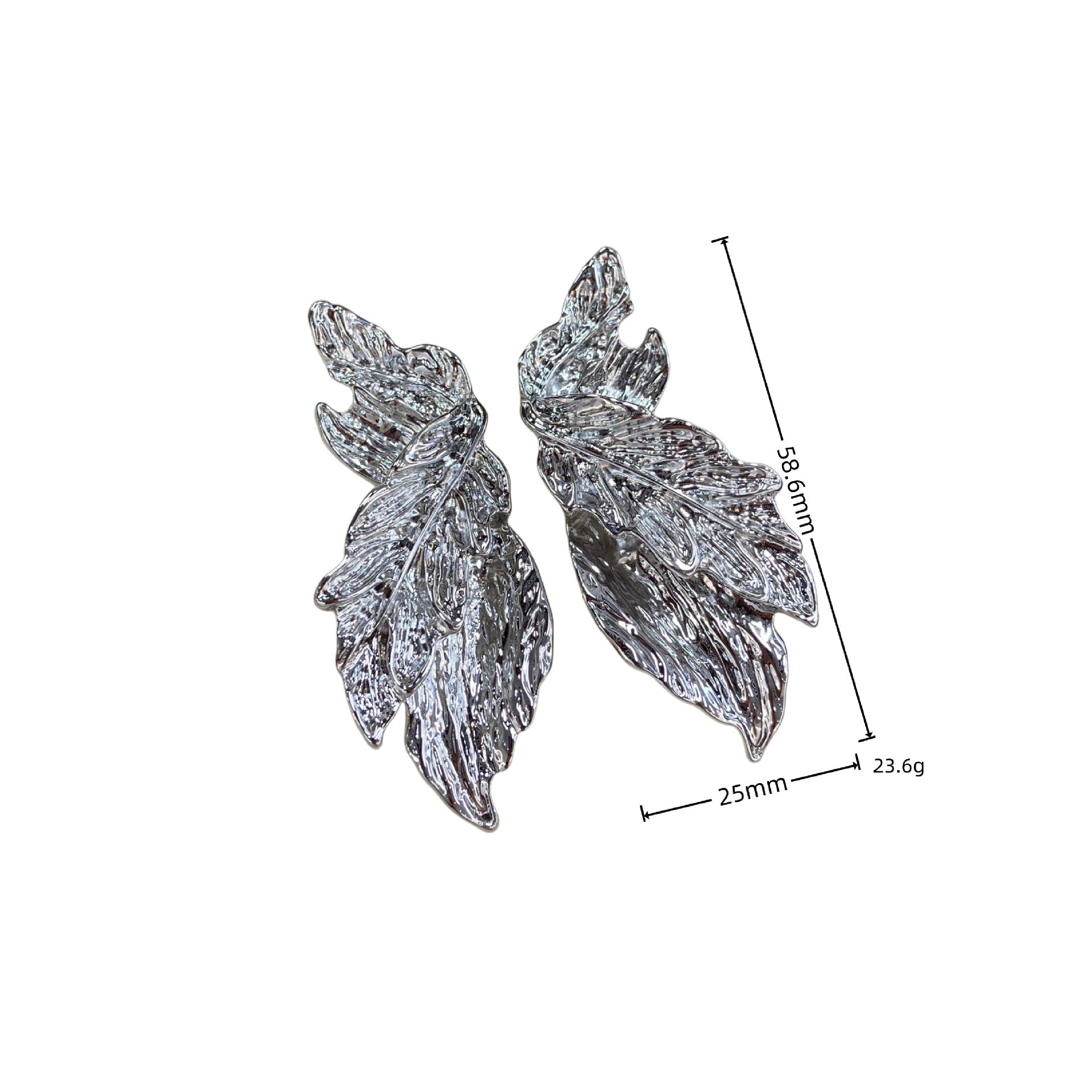 Leaves Earrings For Women In Gold Featuring Electroplated Finish And 925 Sterling Silver Ear Pins