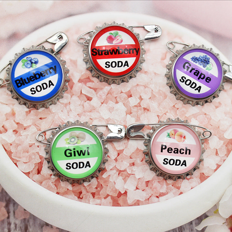 Handmade Alloy Fruit Pin With Unique Craftsmanship