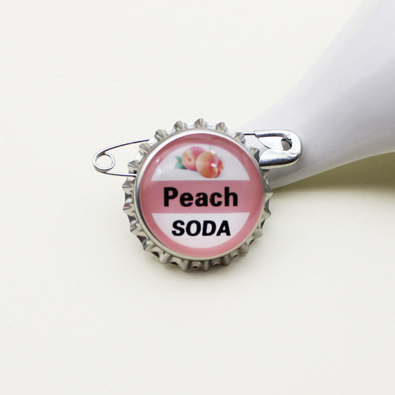 Handmade Alloy Fruit Pin With Unique Craftsmanship