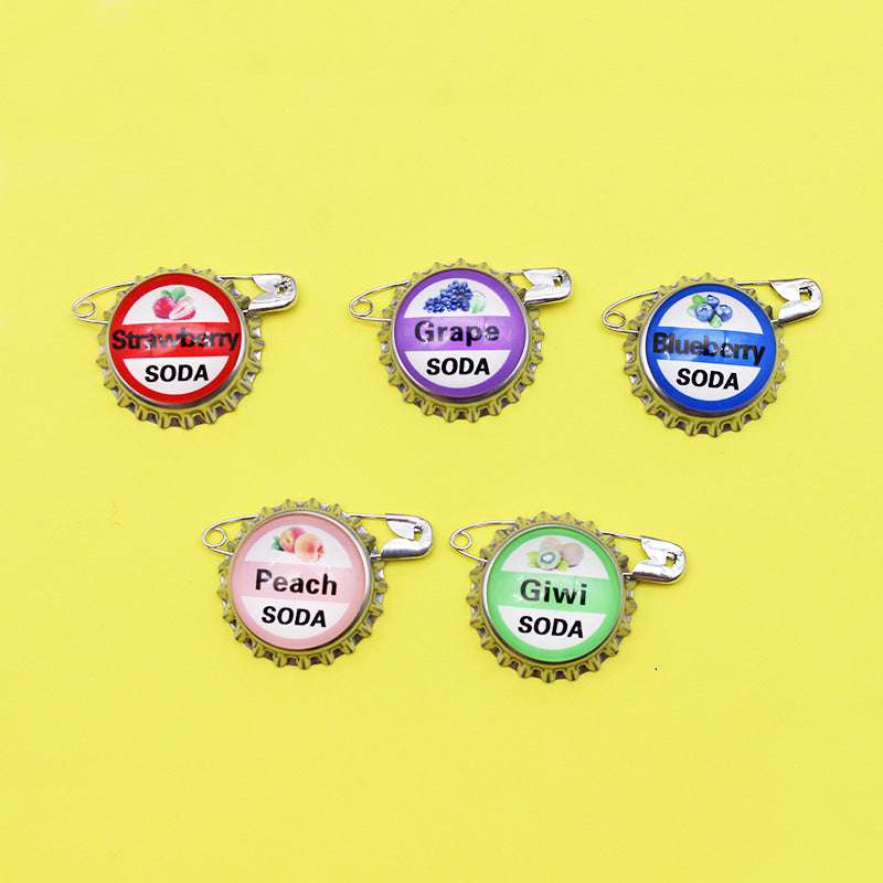 Handmade Alloy Fruit Pin With Unique Craftsmanship
