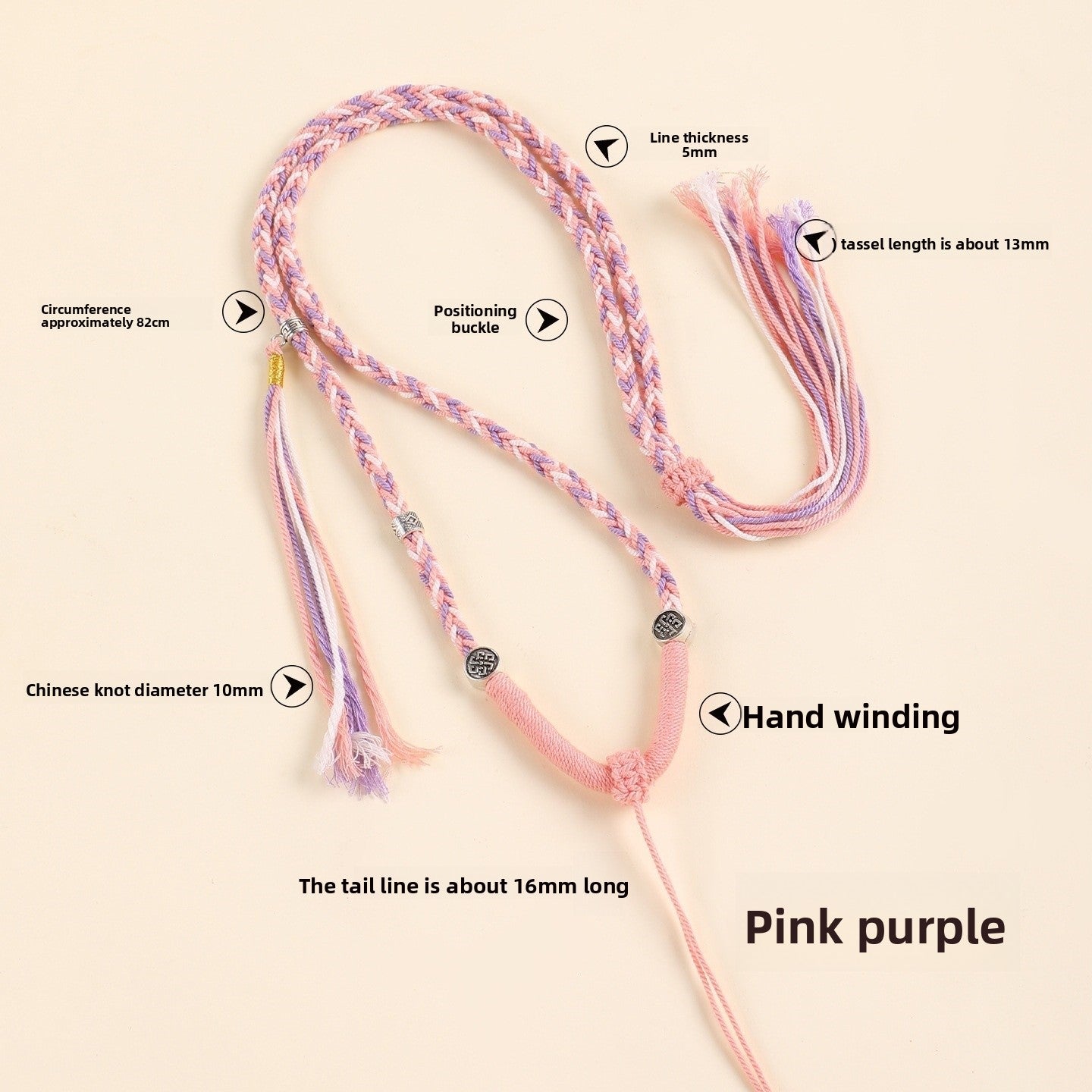 Buddha Cotton Jewelry Accessories Featuring Knitting Craft With Cord String Rope In Multicolor Ethnic Style