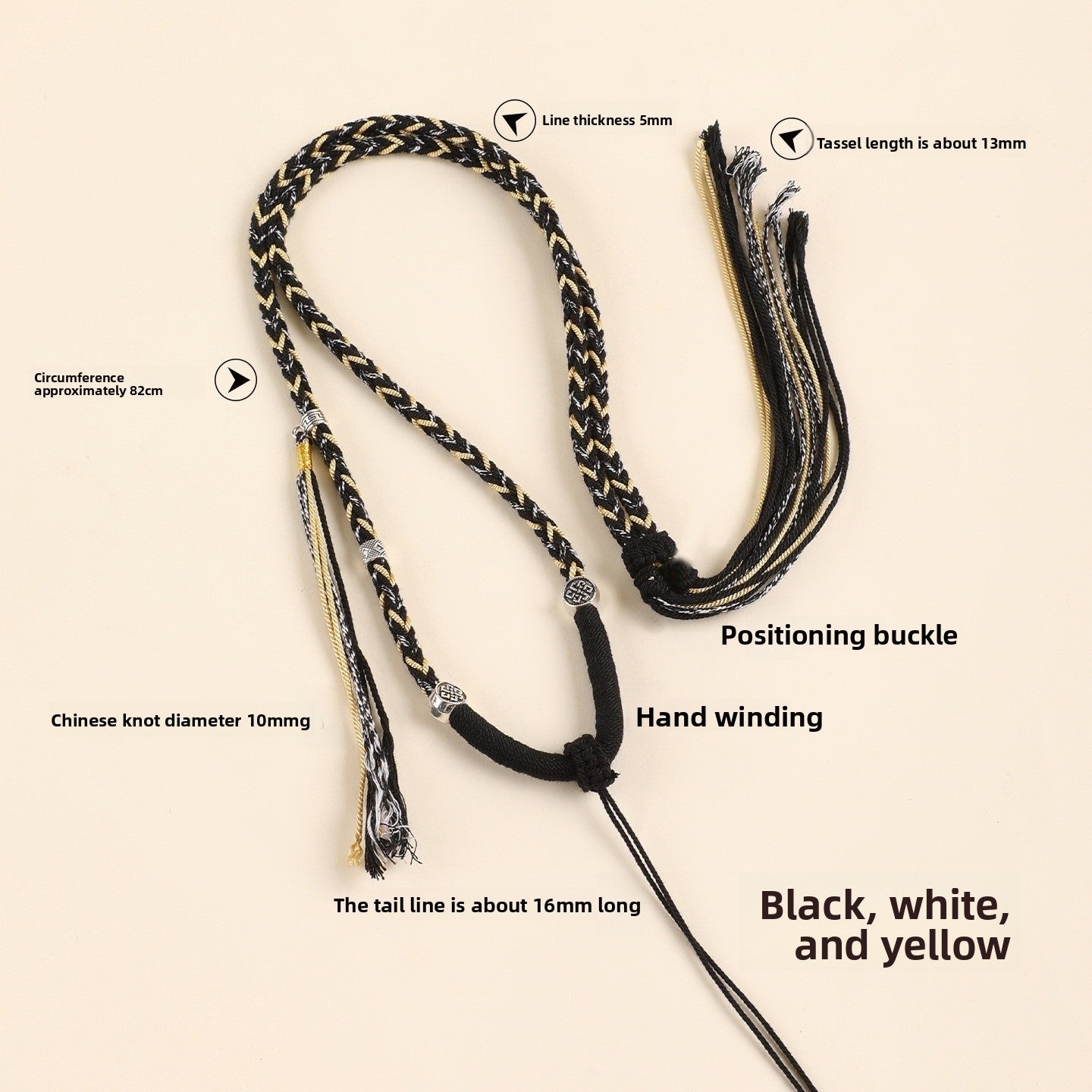 Buddha Cotton Jewelry Accessories Featuring Knitting Craft With Cord String Rope In Multicolor Ethnic Style