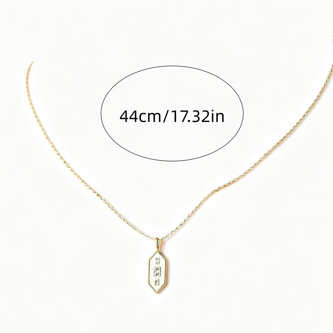 Copper Cross Pendant Necklace For Women With Zircon Inlay And Cable Chain