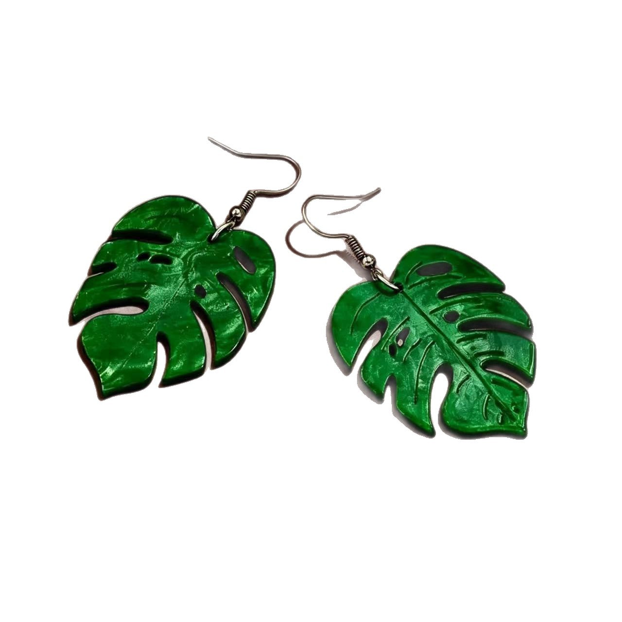 Cute Banana Tree Acrylic Drop Earrings For Women In Colour