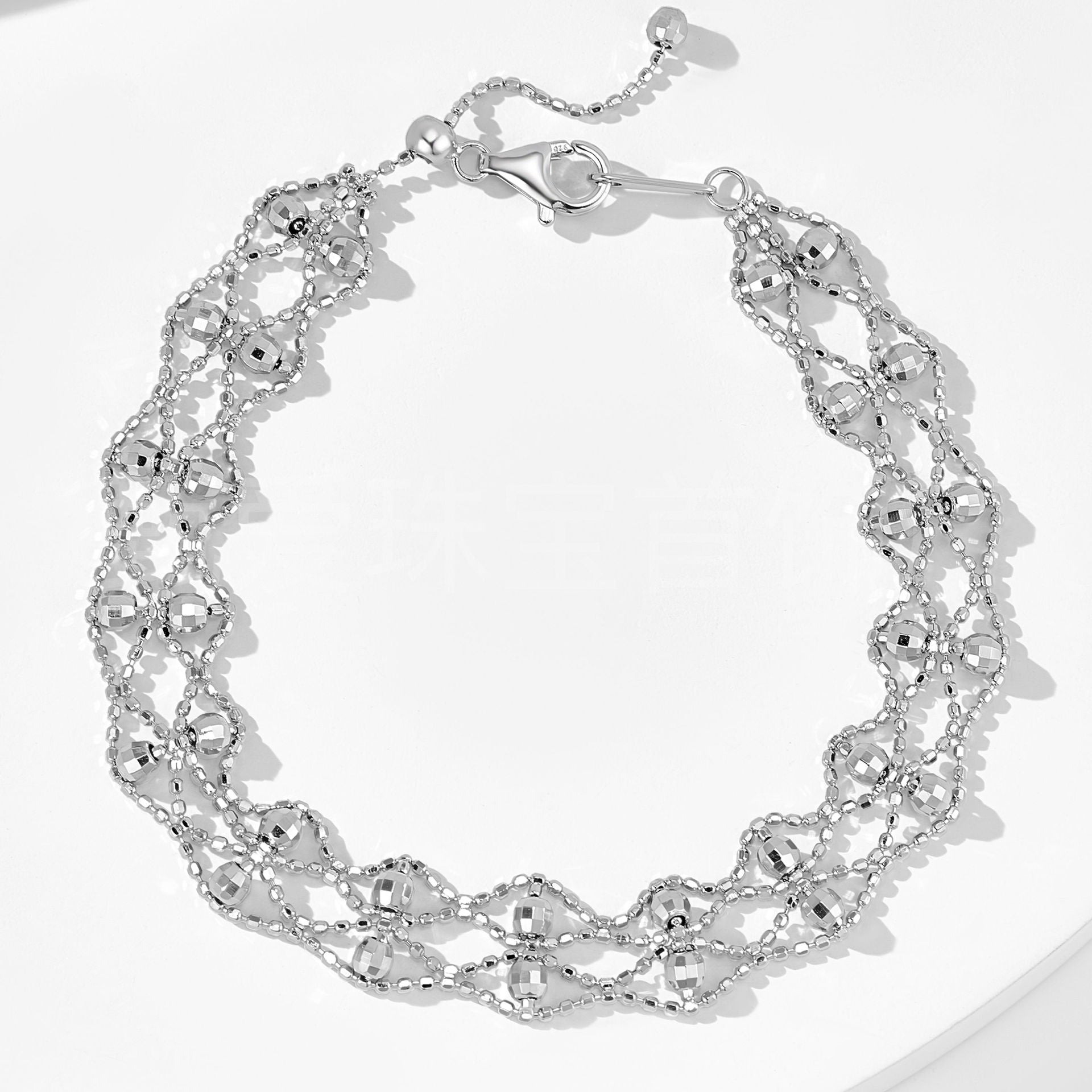 Lace Bracelets For Women In Vintage Style, Made Of 925 Sterling Silver With Electroplated Gold Plating