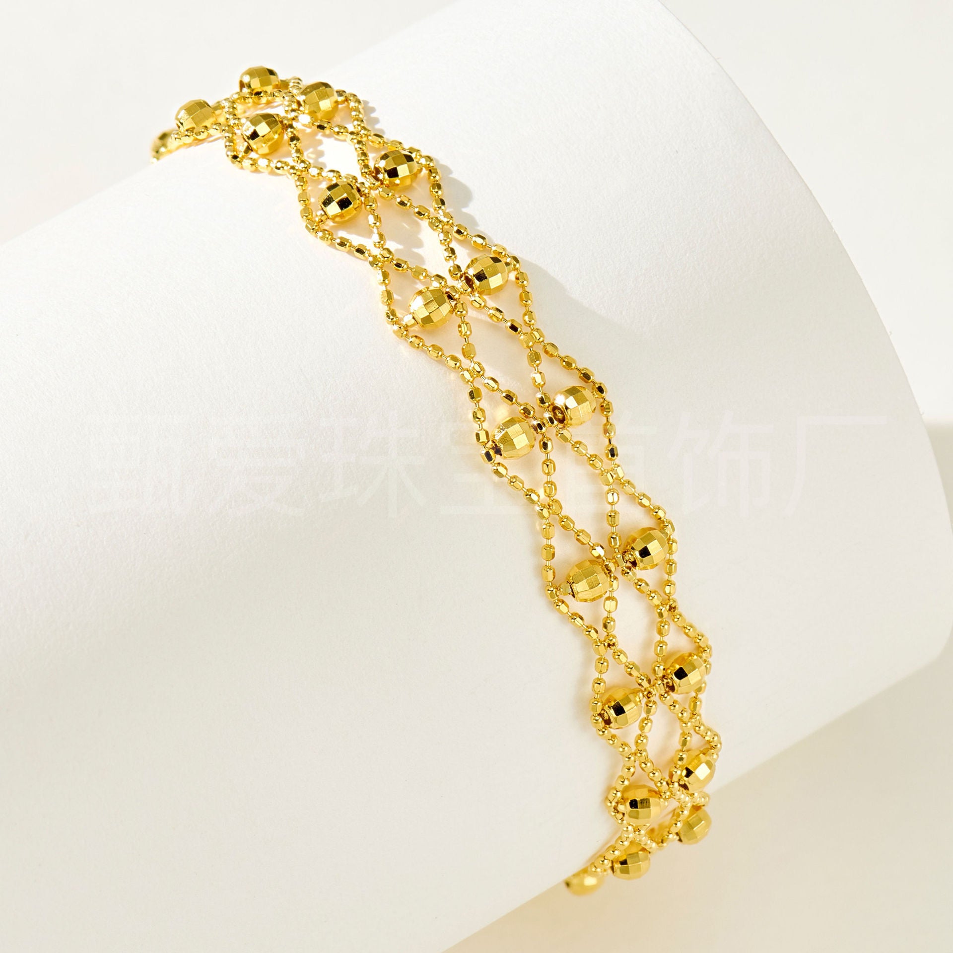 Lace Bracelets For Women In Vintage Style, Made Of 925 Sterling Silver With Electroplated Gold Plating