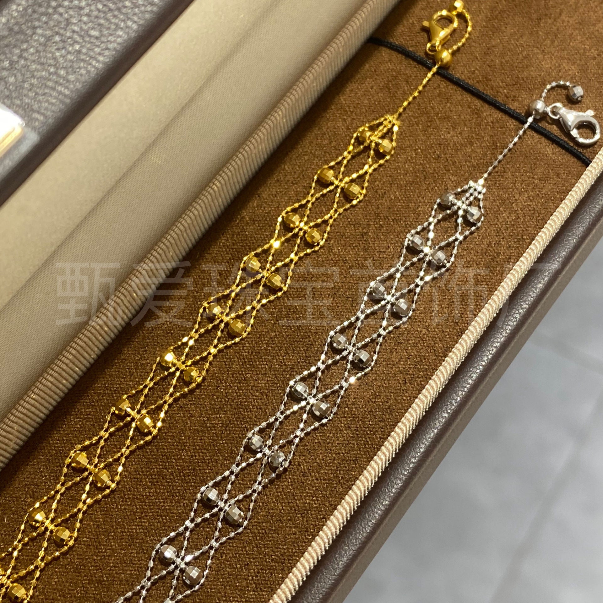 Lace Bracelets For Women In Vintage Style, Made Of 925 Sterling Silver With Electroplated Gold Plating
