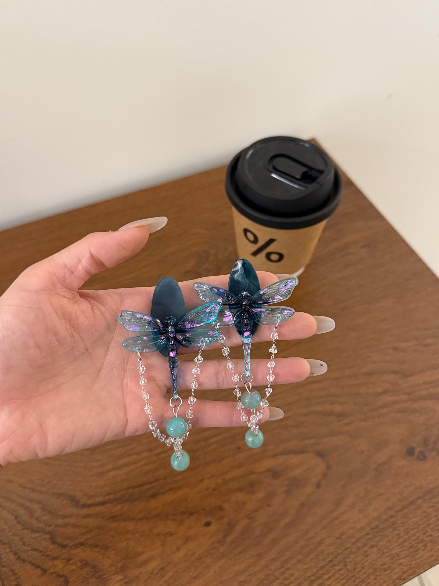 Dragonfly Tassel Earrings For Women Featuring 925 Sterling Silver Ear Pins In Retro Style With Acrylic Inlay