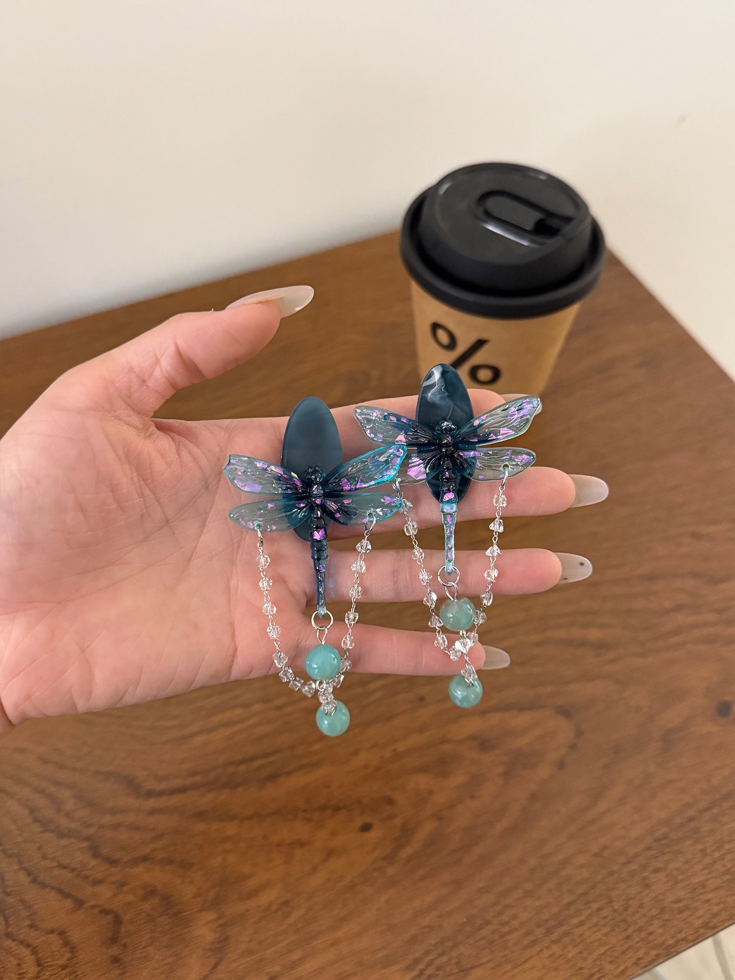 Dragonfly Tassel Earrings For Women Featuring 925 Sterling Silver Ear Pins In Retro Style With Acrylic Inlay