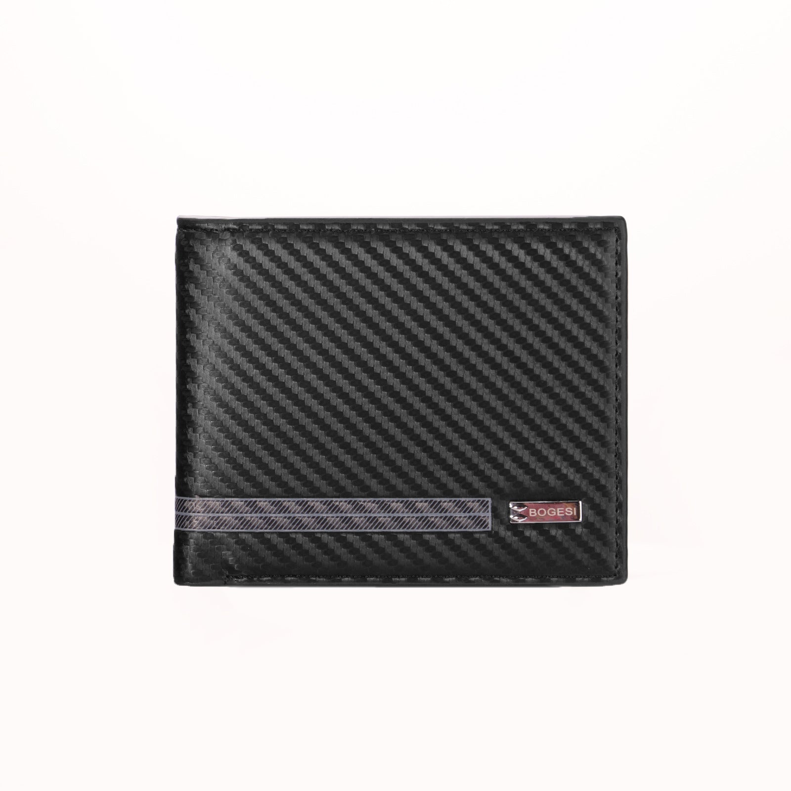 Men's Small Wallet In Solid Color PU Leather Featuring Sewing Thread, Lightweight And Perfect For Summer