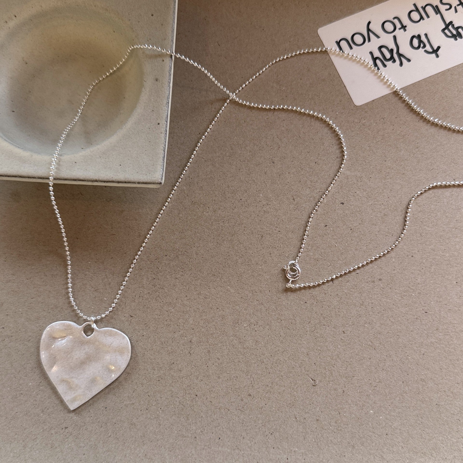 Heart Shape Long Necklace For Unisex Featuring Freshwater Pearl In Copper With Electroplated Alloy Pendant And Slider Chain