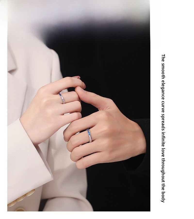 Constellation Copper Rings For Couples, 1 Pair