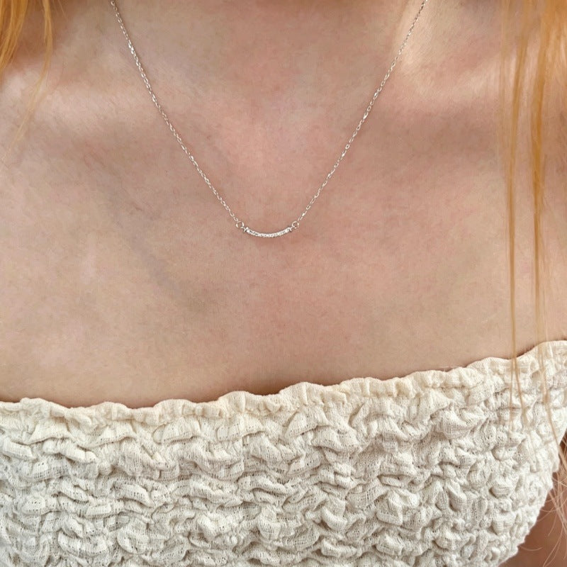 New Style Gold Smiley Face Choker Necklace For Women With 925 Sterling Silver Pendant And Cable Chain