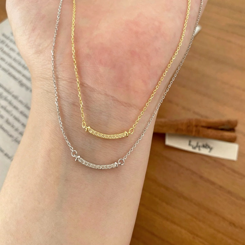 New Style Gold Smiley Face Choker Necklace For Women With 925 Sterling Silver Pendant And Cable Chain