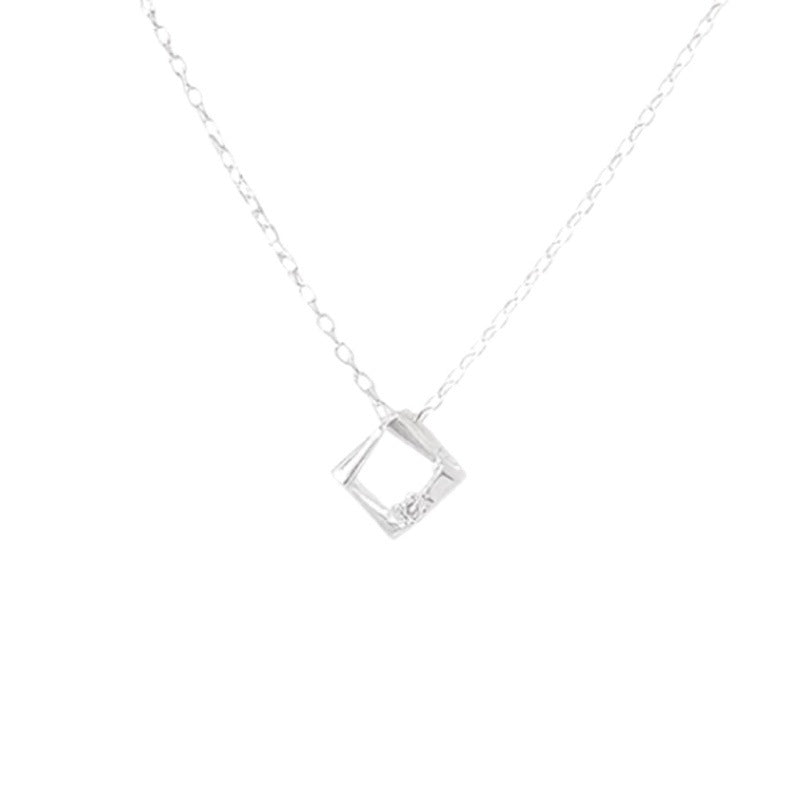New Style Irregular Silver Necklace For Women With 925 Sterling Silver Pendant And Cable Chain