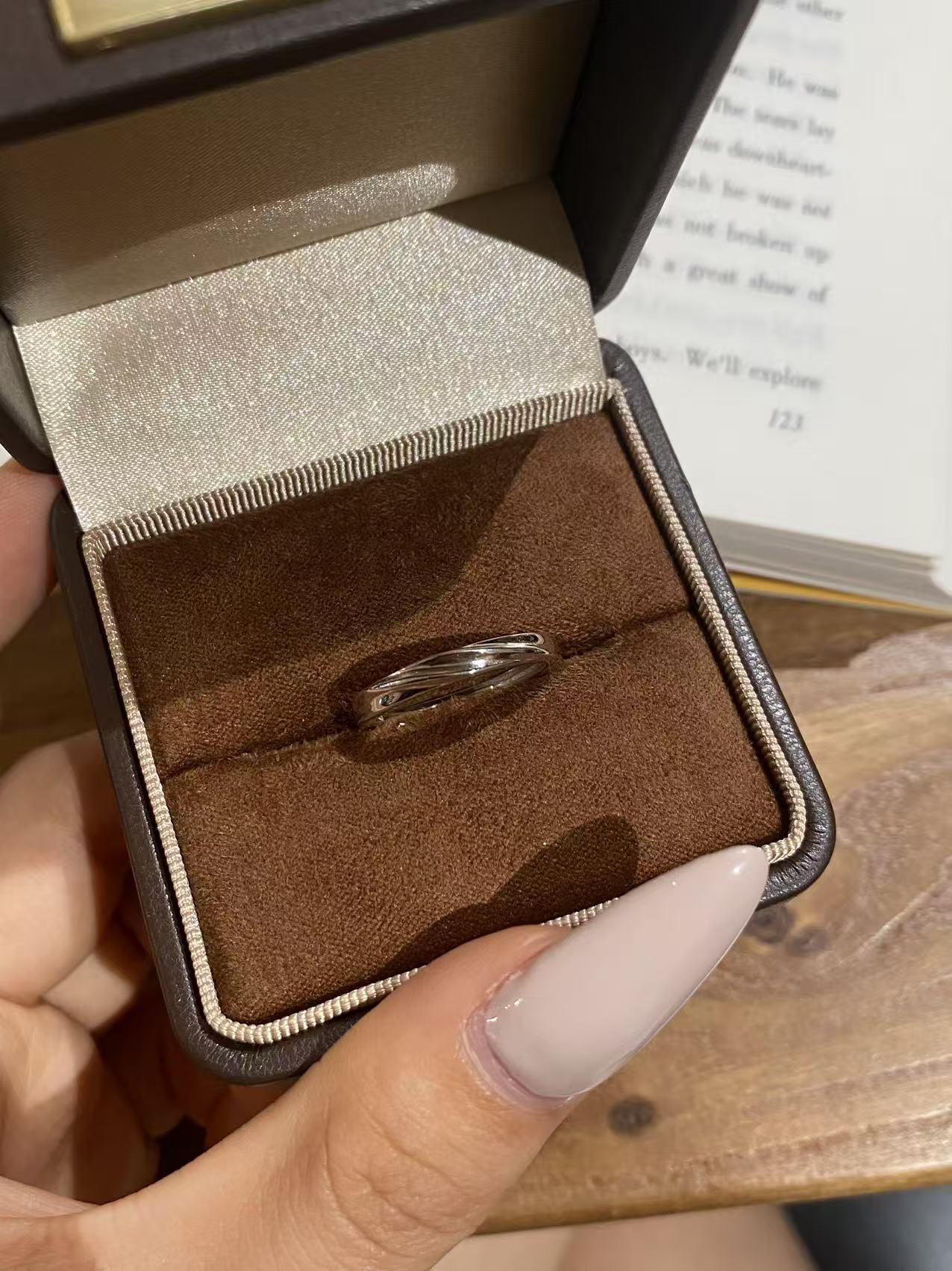 Infinity Couple Rings In 925 Sterling Silver, 1 Pair Silver Rings Perfect For Birthday Gift