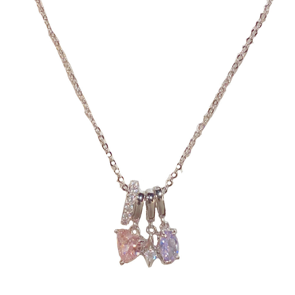 Heart Shape Pendant Necklace For Women In Copper Chain With Real Gold Plated Copper Pendant