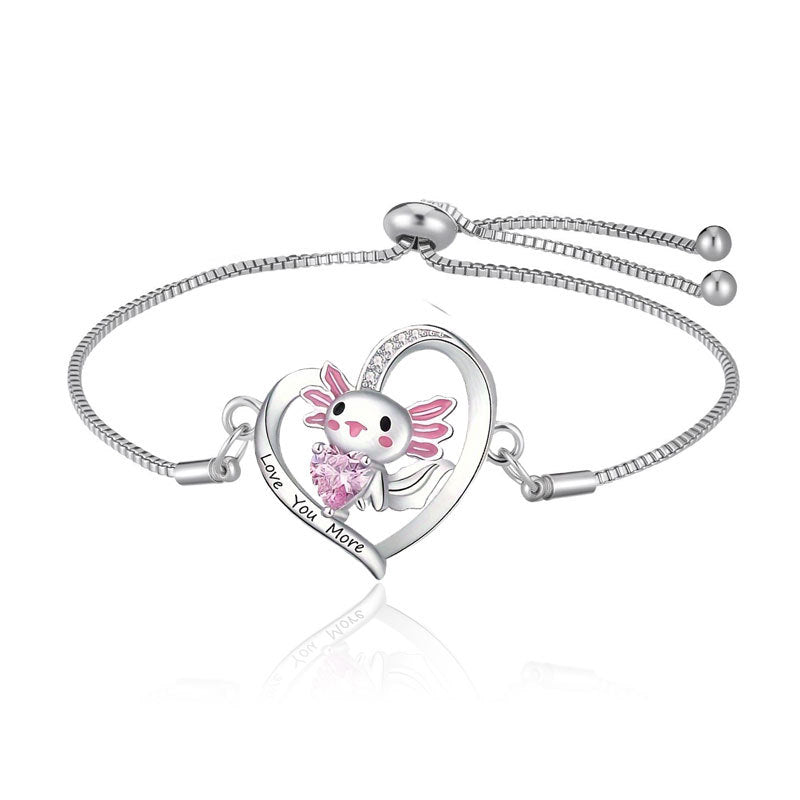 Cute Cartoon Necklace For Adults With Electroplated Alloy Pendant And Cable Chain