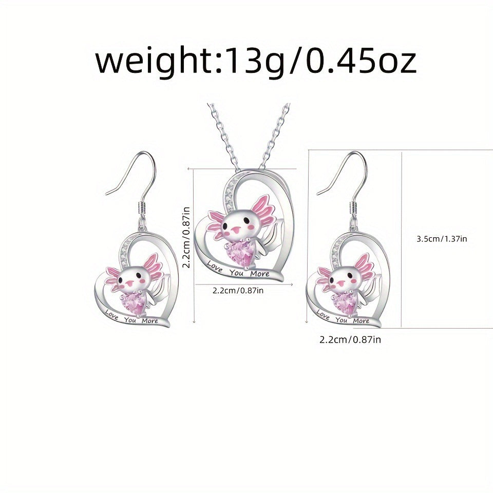 Cute Cartoon Necklace For Adults With Electroplated Alloy Pendant And Cable Chain