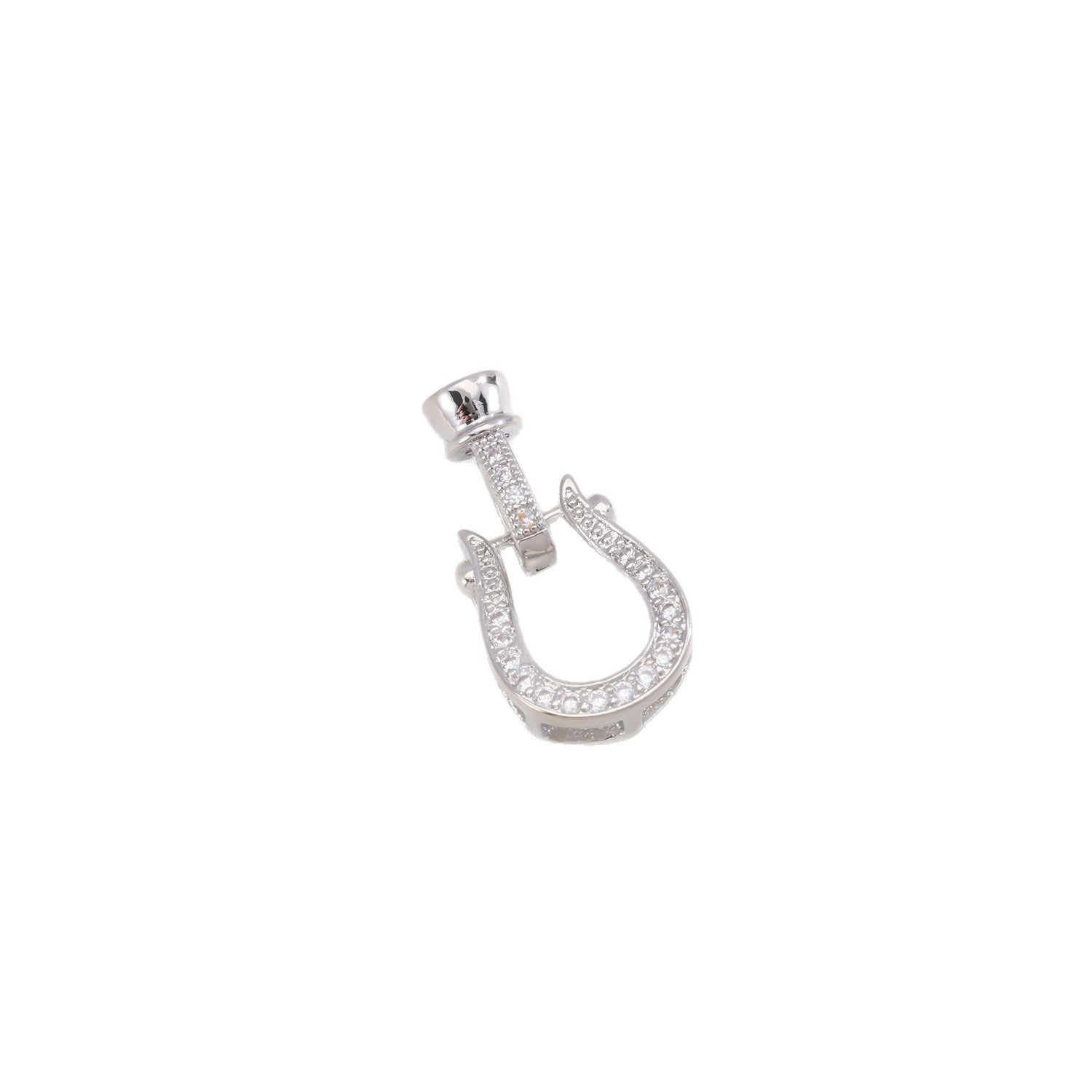 Geometric Copper Connectors With 18K Real Gold Plated Electroplated Finish And Zircon Inlay In Gold Jewelry Accessories