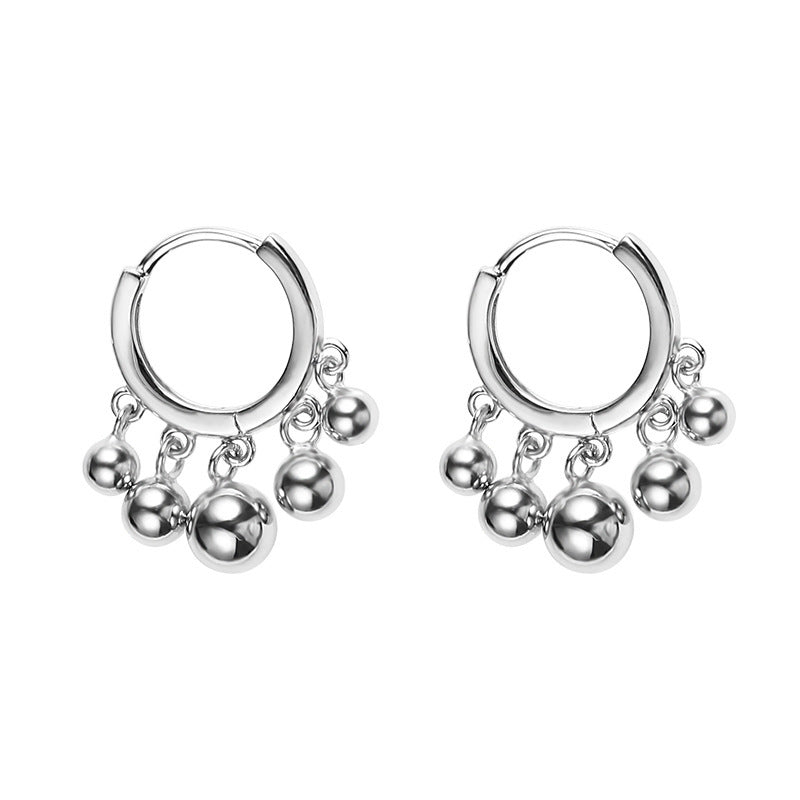 Novelty Circle Tassel Earrings For Women In Gold Zinc Alloy Featuring Unique Design