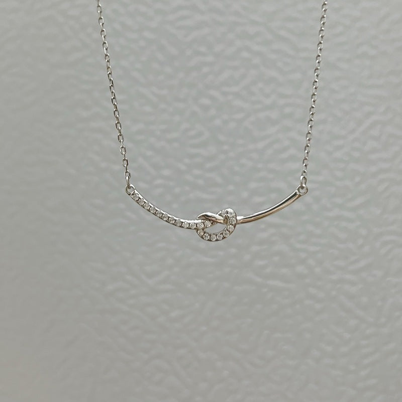 Heart Shape Necklace In Simple Style For Women, Featuring 925 Sterling Silver Chain And Pendant