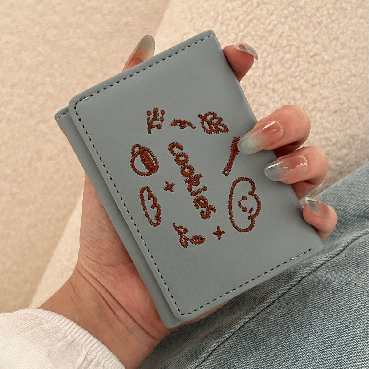 Anime Small Wallet For Women In PU Leather, Water Resistant Design
