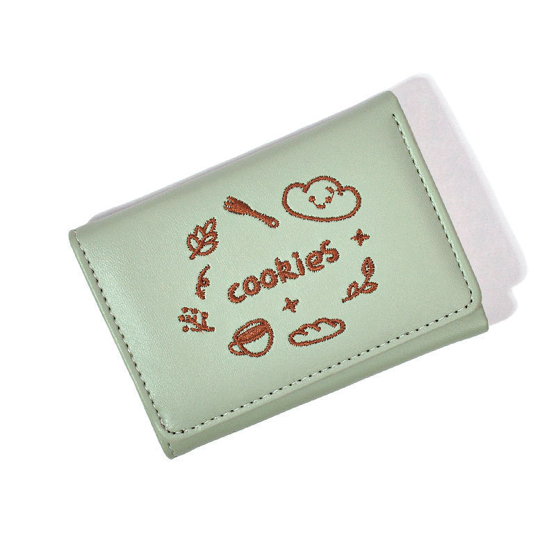 Anime Small Wallet For Women In PU Leather, Water Resistant Design