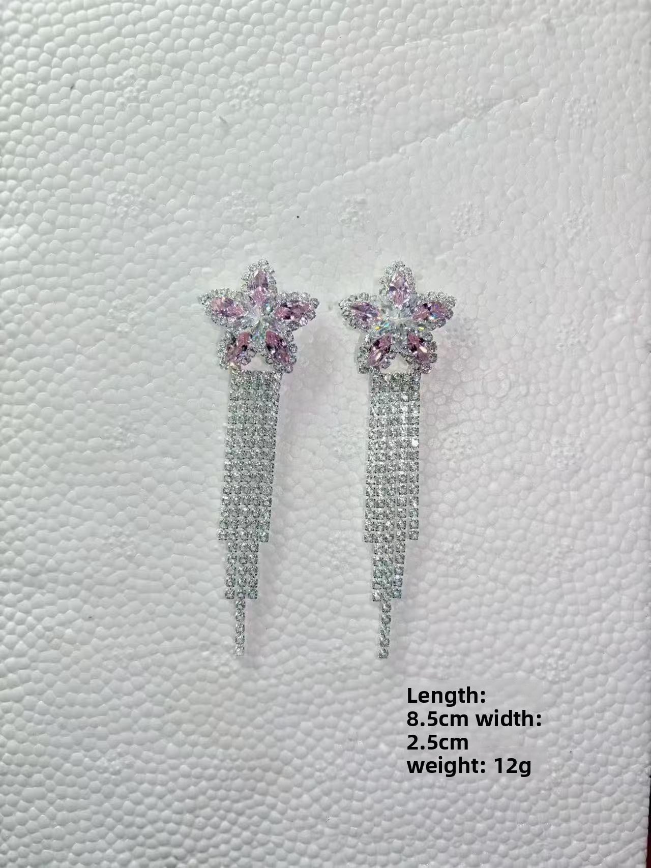 Bow Tie Earrings For Women Featuring Gold Tassel Design With Zircon Inlay And 304 Stainless Steel Ear Pins