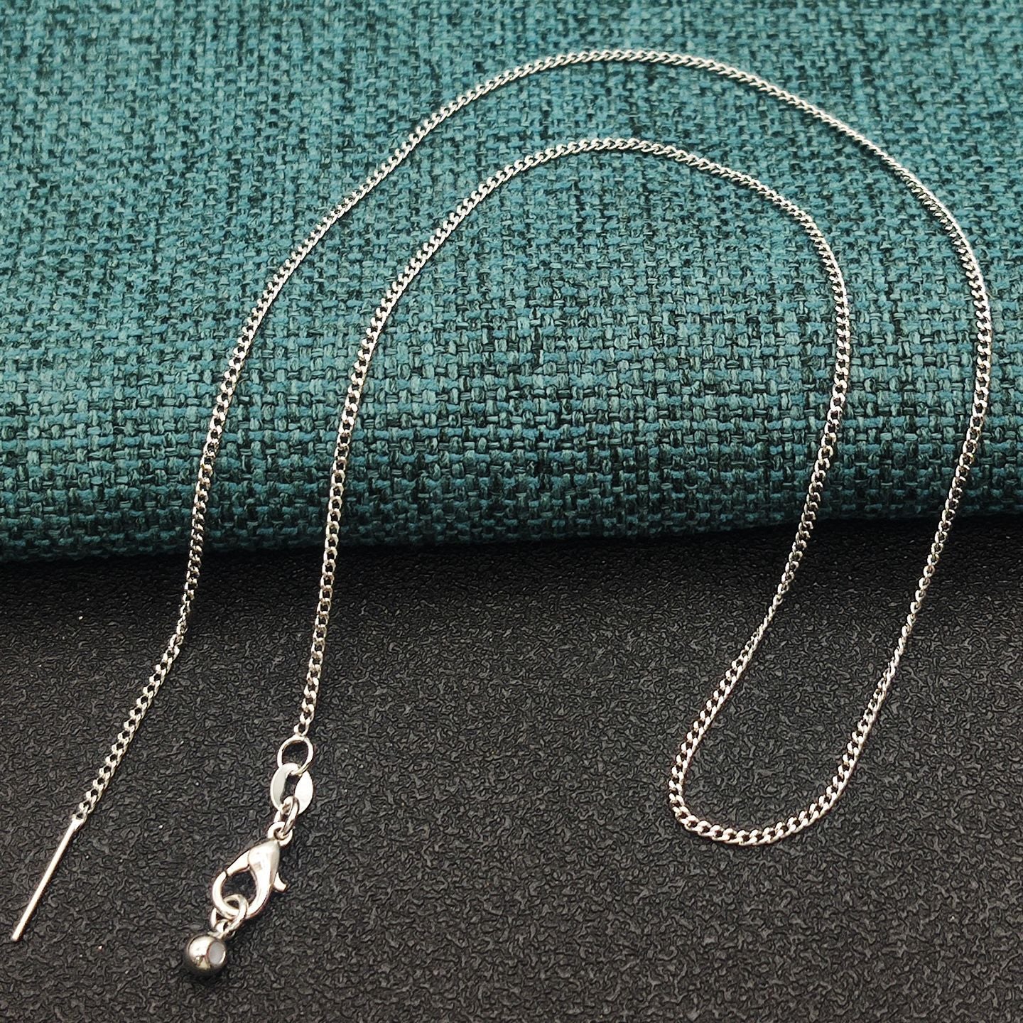 Simple Style Geometric Necklace For Women With Steel Color Copper Beading And Snake Chain