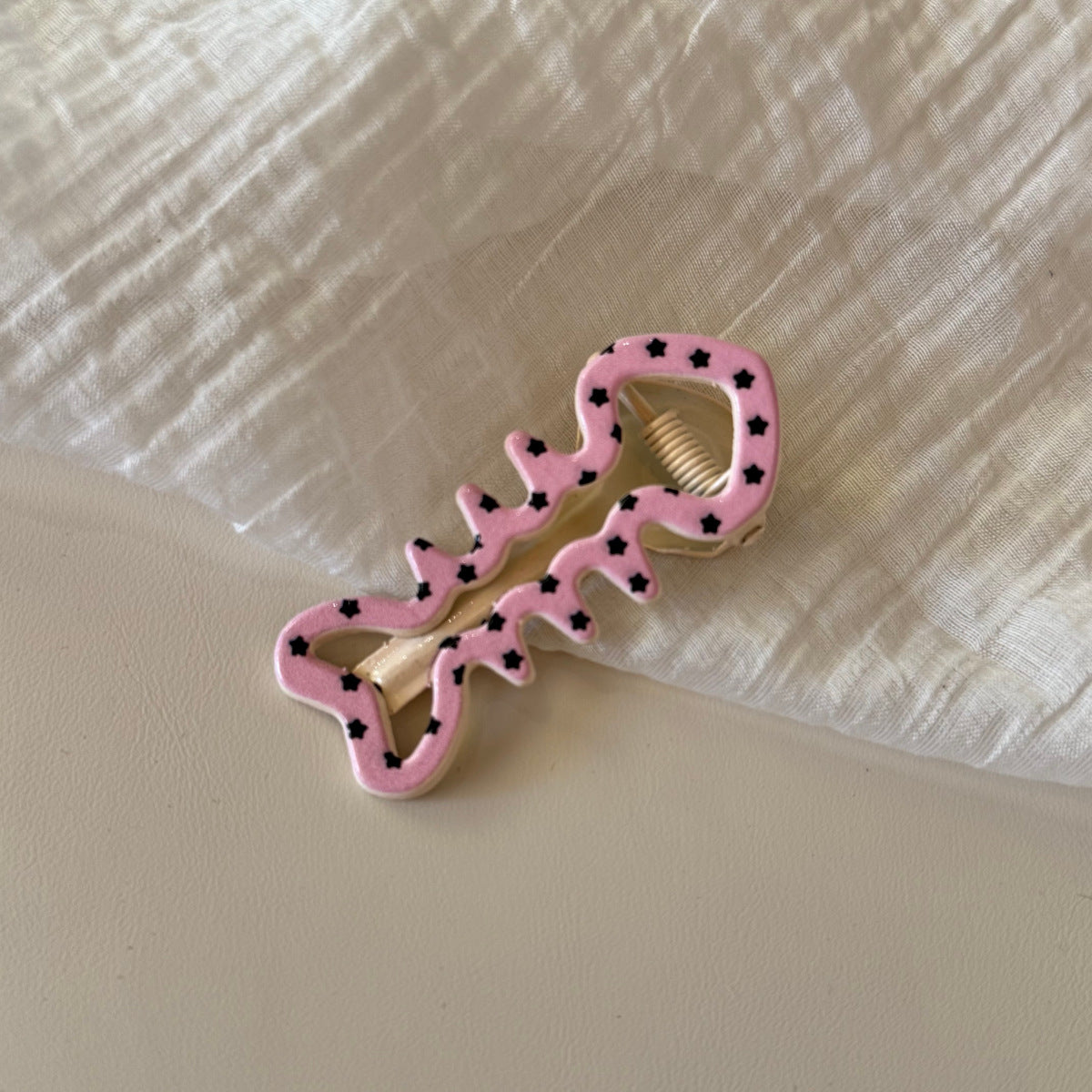 New Style Fish Bone Hairpin For Kids In Blue, Made Of Durable Alloy, Perfect For Summer Hair Accessories