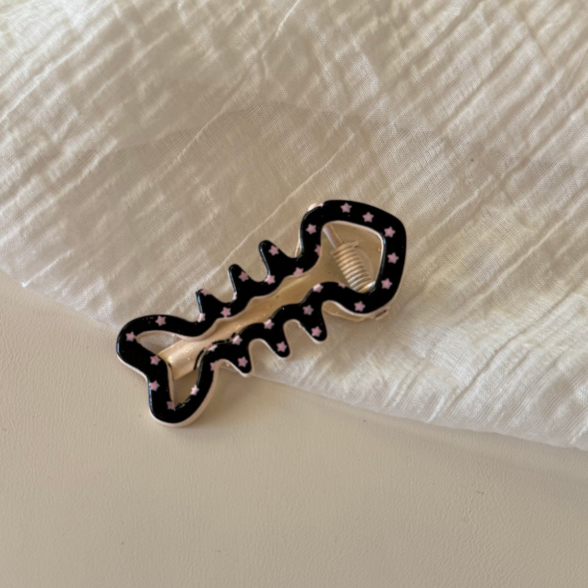 New Style Fish Bone Hairpin For Kids In Blue, Made Of Durable Alloy, Perfect For Summer Hair Accessories
