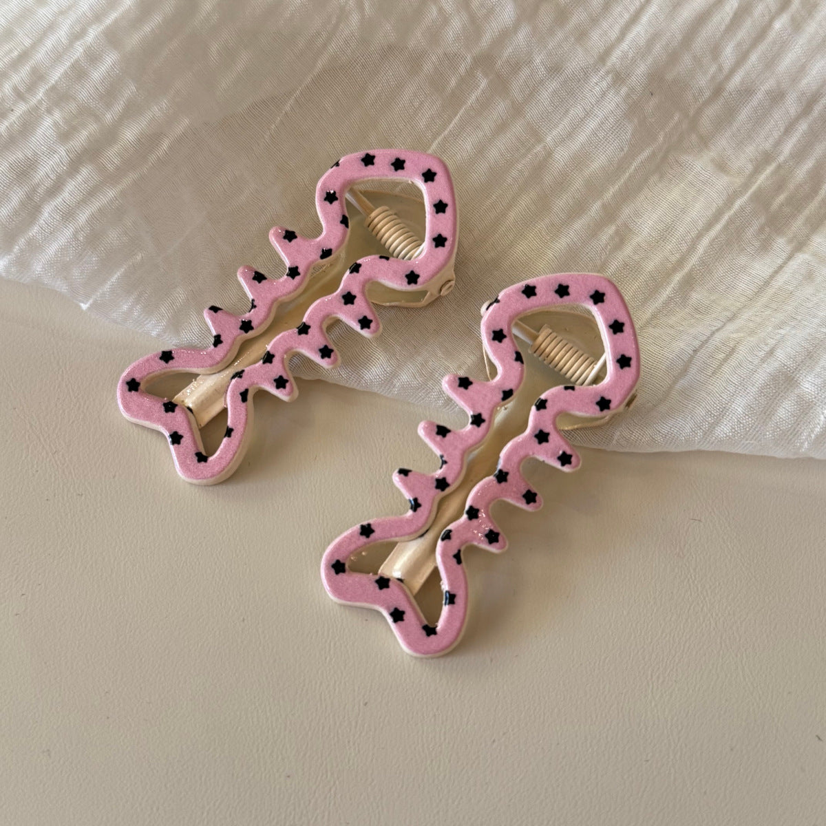 New Style Fish Bone Hairpin For Kids In Blue, Made Of Durable Alloy, Perfect For Summer Hair Accessories