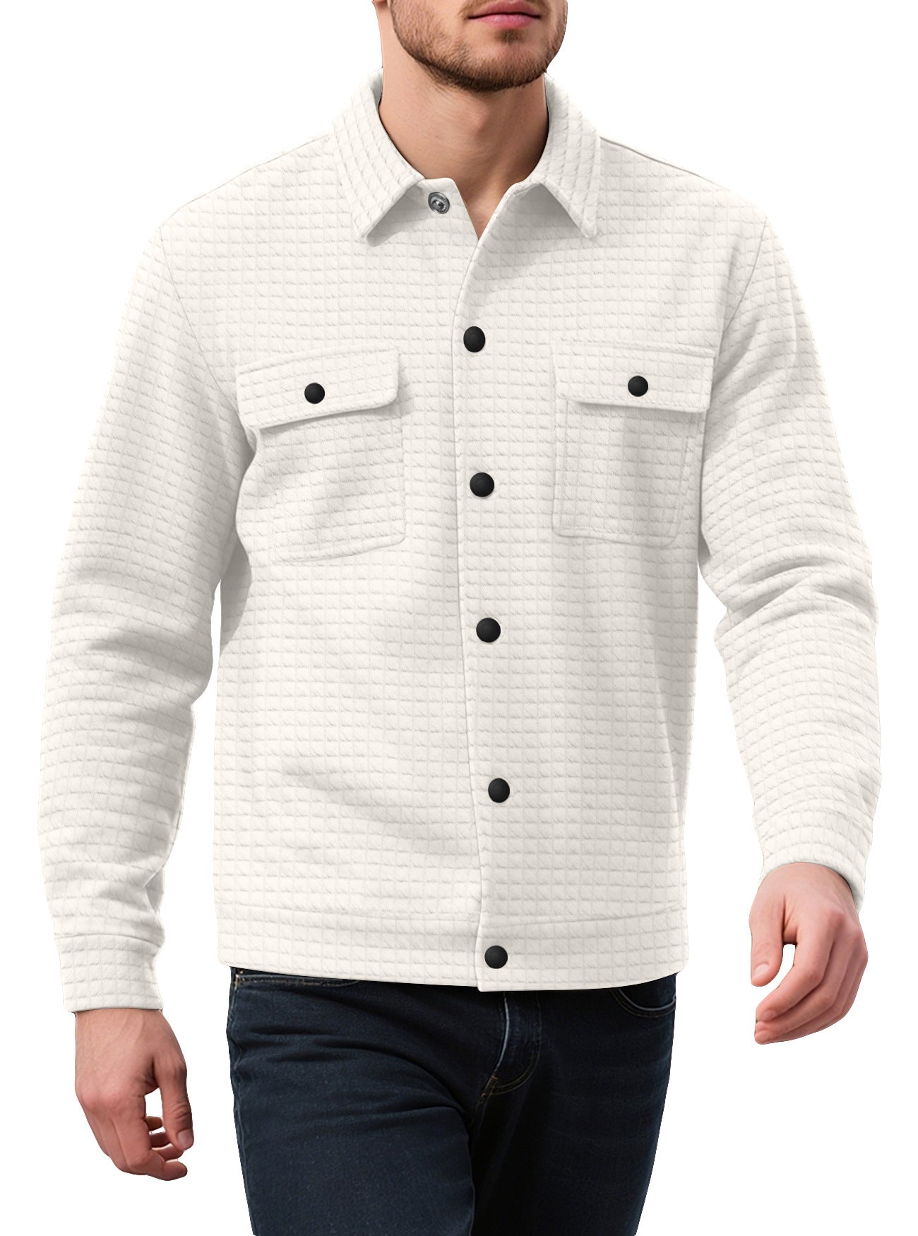 Men's Casual Solid Color Khaki Hoodie With Long Sleeve In Polyester Fabric