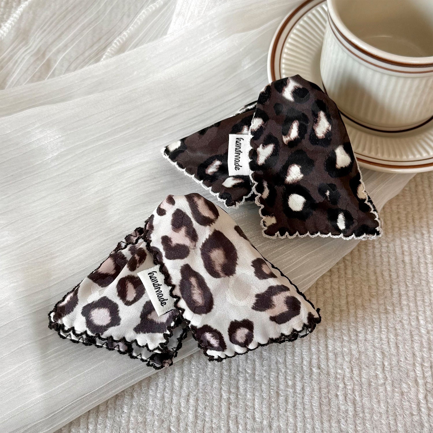 Leopard Print New Style Hair Claws For Women In Cloth Material, Perfect For  Spring And Summer